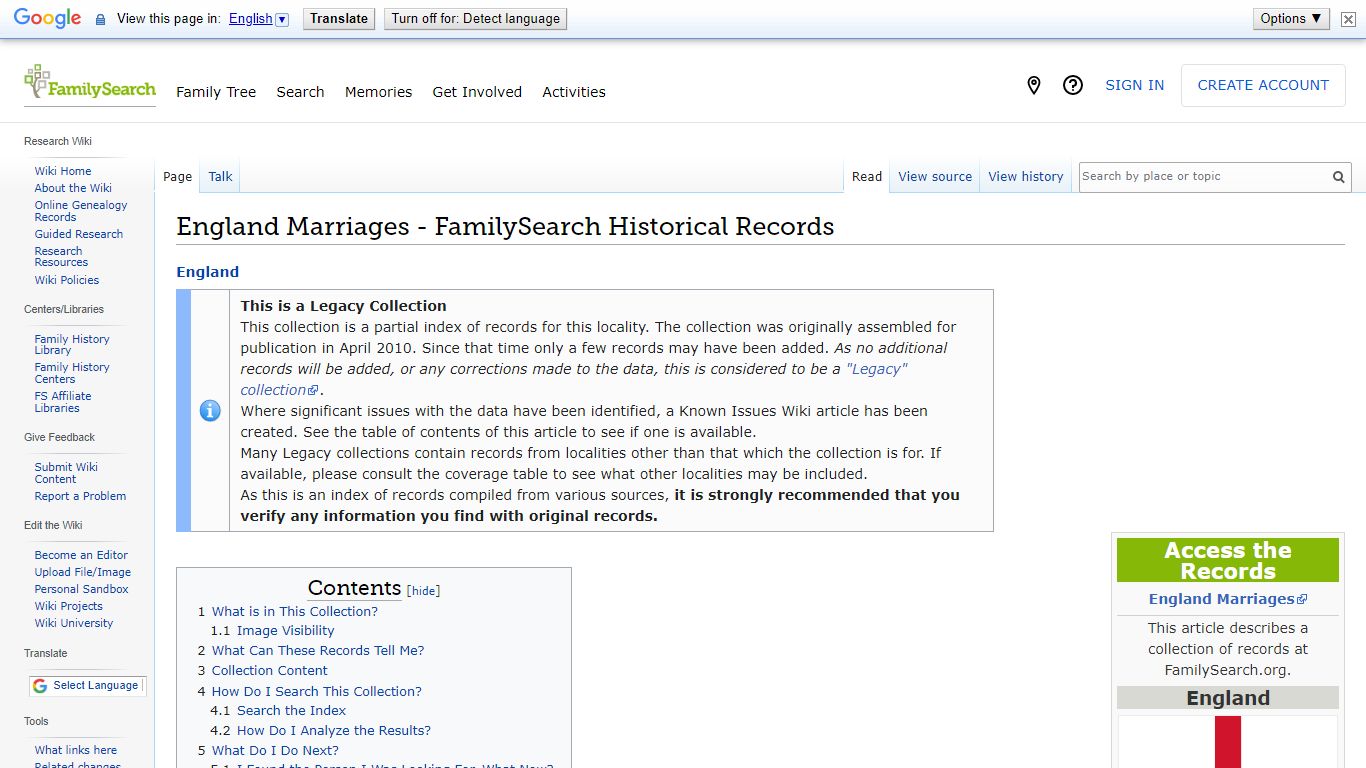 England Marriages - FamilySearch Historical Records